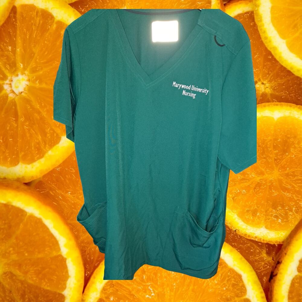 Skechers Marywood Nursing Green Scrub Top Size 3XL - Picture 5 of 6